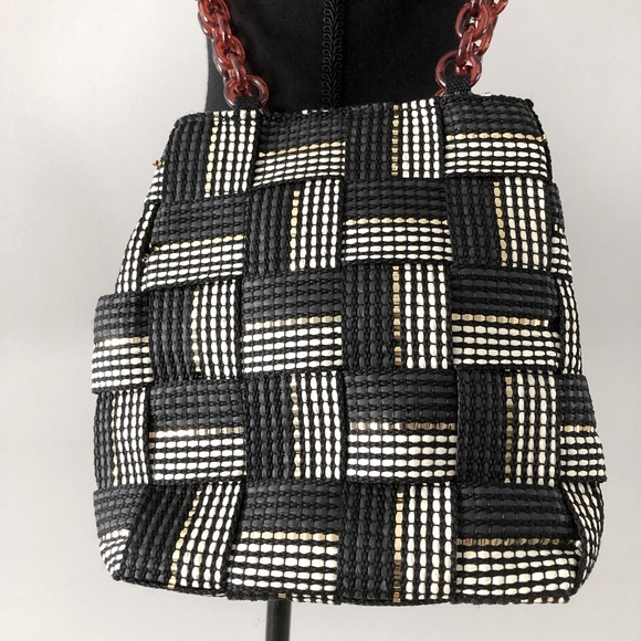 Women’s Vintage Woven purse bag Made in Italy - Picture 3 of 13